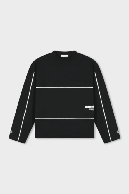 Equalité Equalité | Longsleeve | Zwart | bruno line longsleeve tee