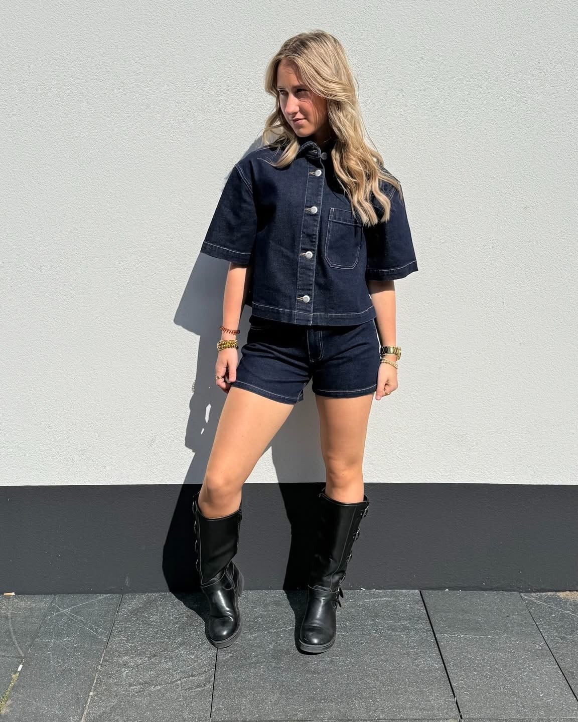 Double denim met Catwalk Junkie 1 Double denim met Catwalk Junkie