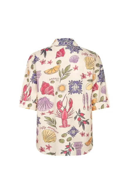 Lofty Manner Lofty Manner | Blouse korte mouw | Wit | Blouse Iris