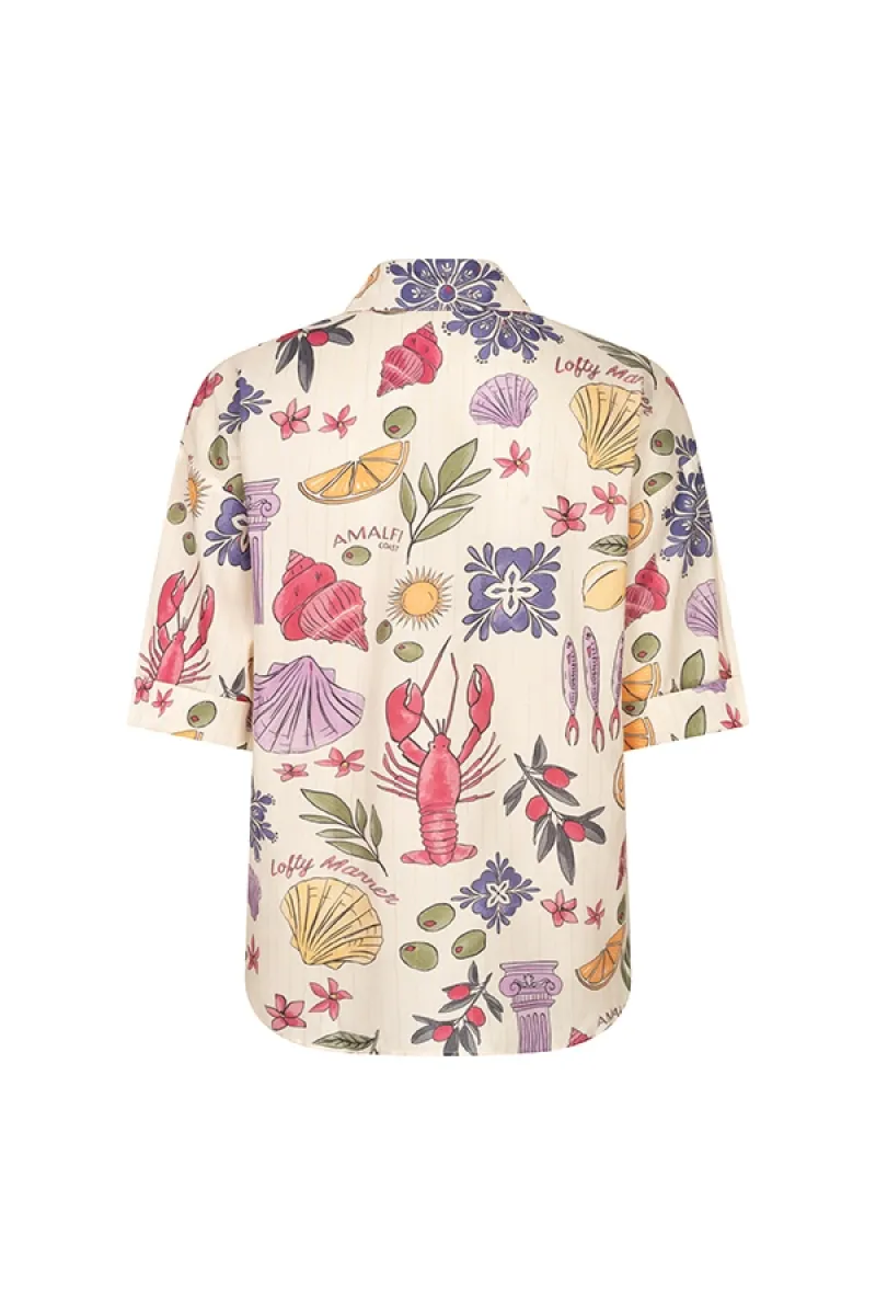 Lofty Manner | Blouse korte mouw | Wit | Blouse Iris 2 Lofty Manner Lofty Manner | Blouse korte mouw | Wit | Blouse Iris
