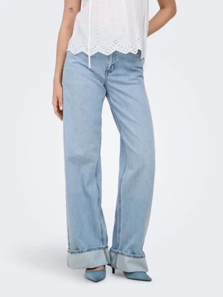 Only Only | Denim wijd | Blauw | 15343018 | Lente 32