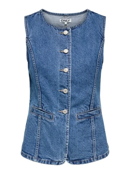 Only Only | Gilet | Blauw | 15354753