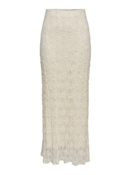 Only Only | Lange rok kant | Wit | 15372797