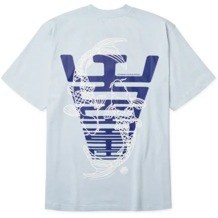 Woodbird Woodbird | T-shirt | Blauw | Baine carp tee