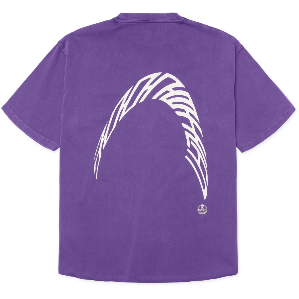 Woodbird | T-shirt | Paars | Baine warp acid tee 2 Woodbird Woodbird | T-shirt | Paars | Baine warp acid tee