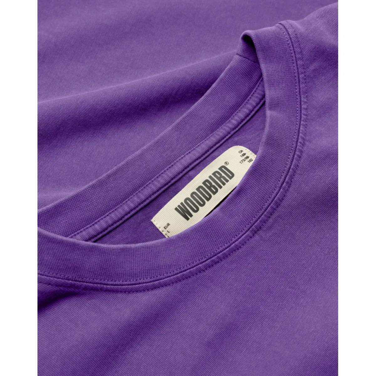 Woodbird | T-shirt | Paars | Baine warp acid tee 3 Woodbird Woodbird | T-shirt | Paars | Baine warp acid tee