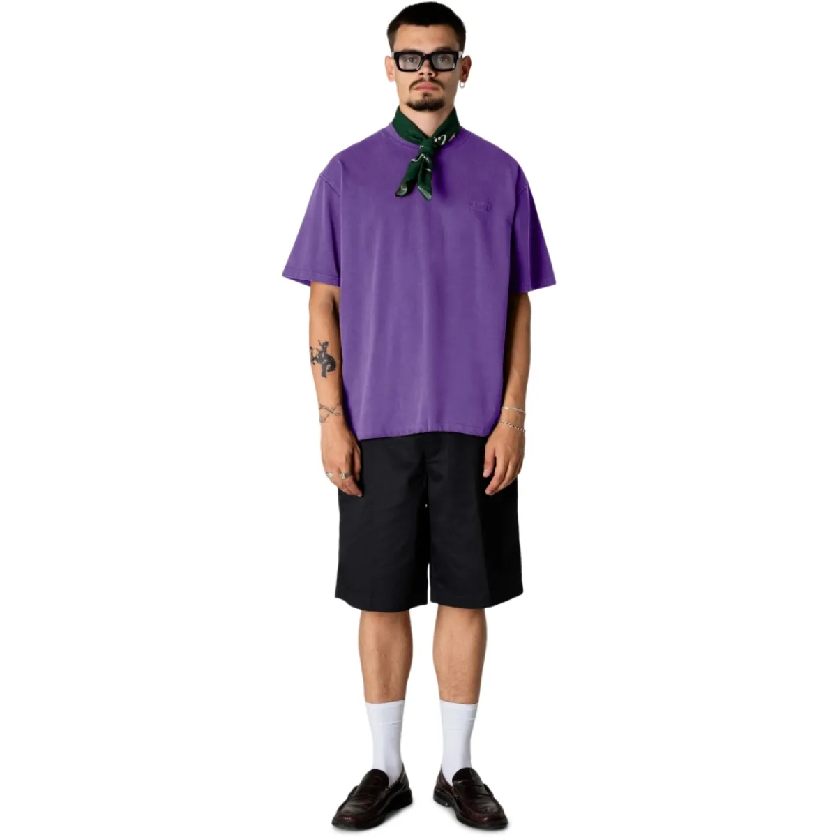 Woodbird | T-shirt | Paars | Baine warp acid tee 5 Woodbird Woodbird | T-shirt | Paars | Baine warp acid tee