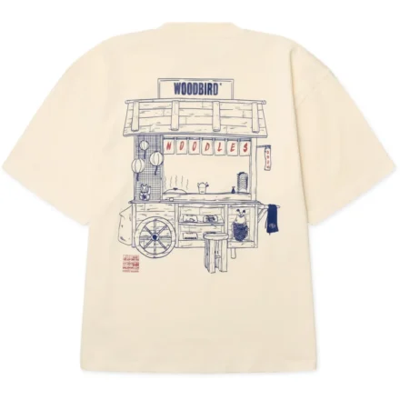 Woodbird Woodbird | T-shirt | Wit | Beam cart tee