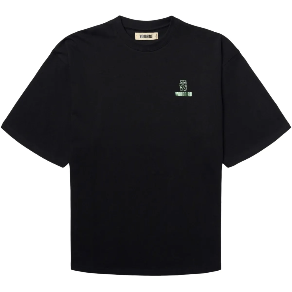 Woodbird | T-shirt | Zwart | Beam lucky tee 1 Woodbird Woodbird | T-shirt | Zwart | Beam lucky tee