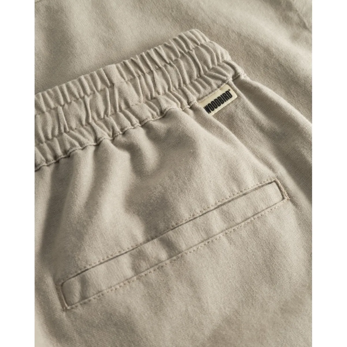 Woodbird | Short | Beige | Bommy linen shorts 4 Woodbird Woodbird | Short | Beige | Bommy linen shorts