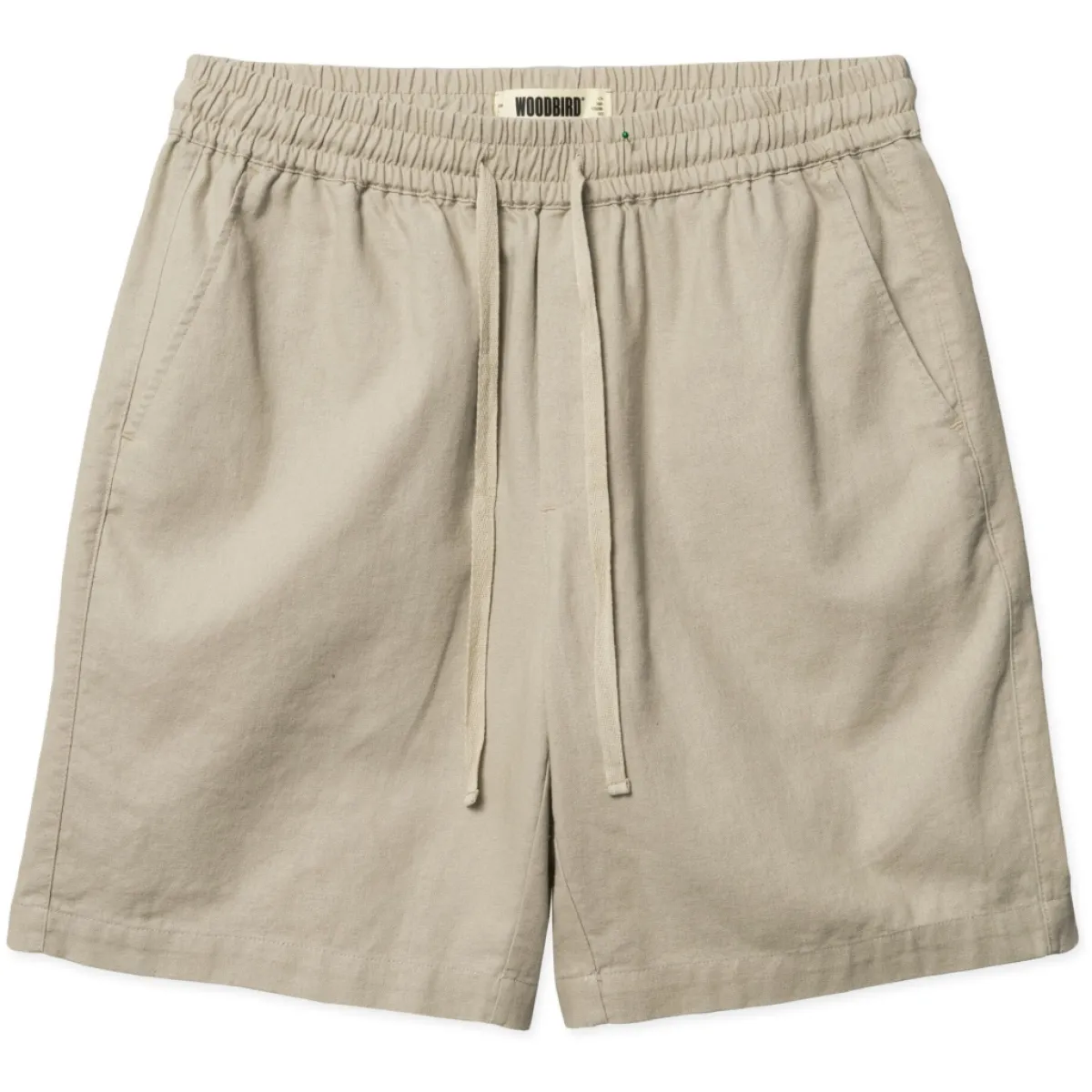 Woodbird | Short | Beige | Bommy linen shorts 1 Woodbird Woodbird | Short | Beige | Bommy linen shorts