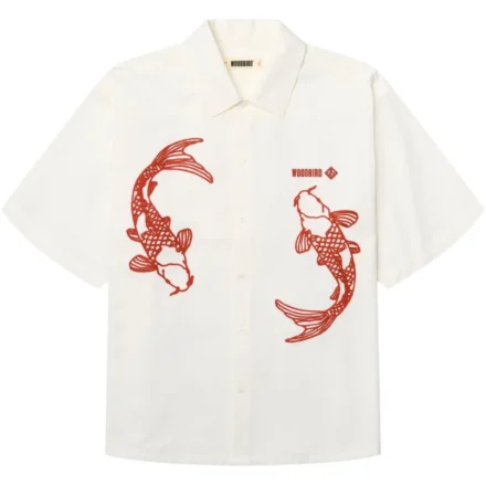 Woodbird Woodbird | Shirt korte mouw | Wit | Wang carp shirt