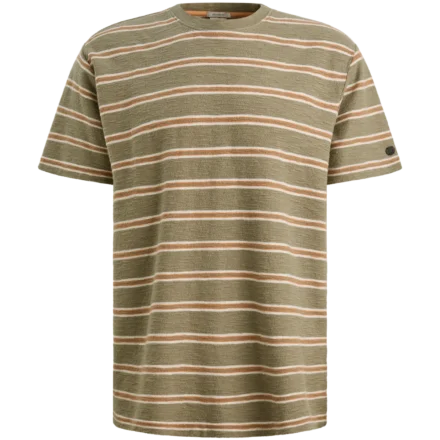 Cast Iron Cast Iron | T-shirt gestreept | Groen | CTSS2606585