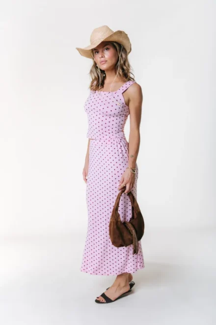 Colourful Rebel Colourful Rebel | Top | Roze | Tess Dots sleeveless