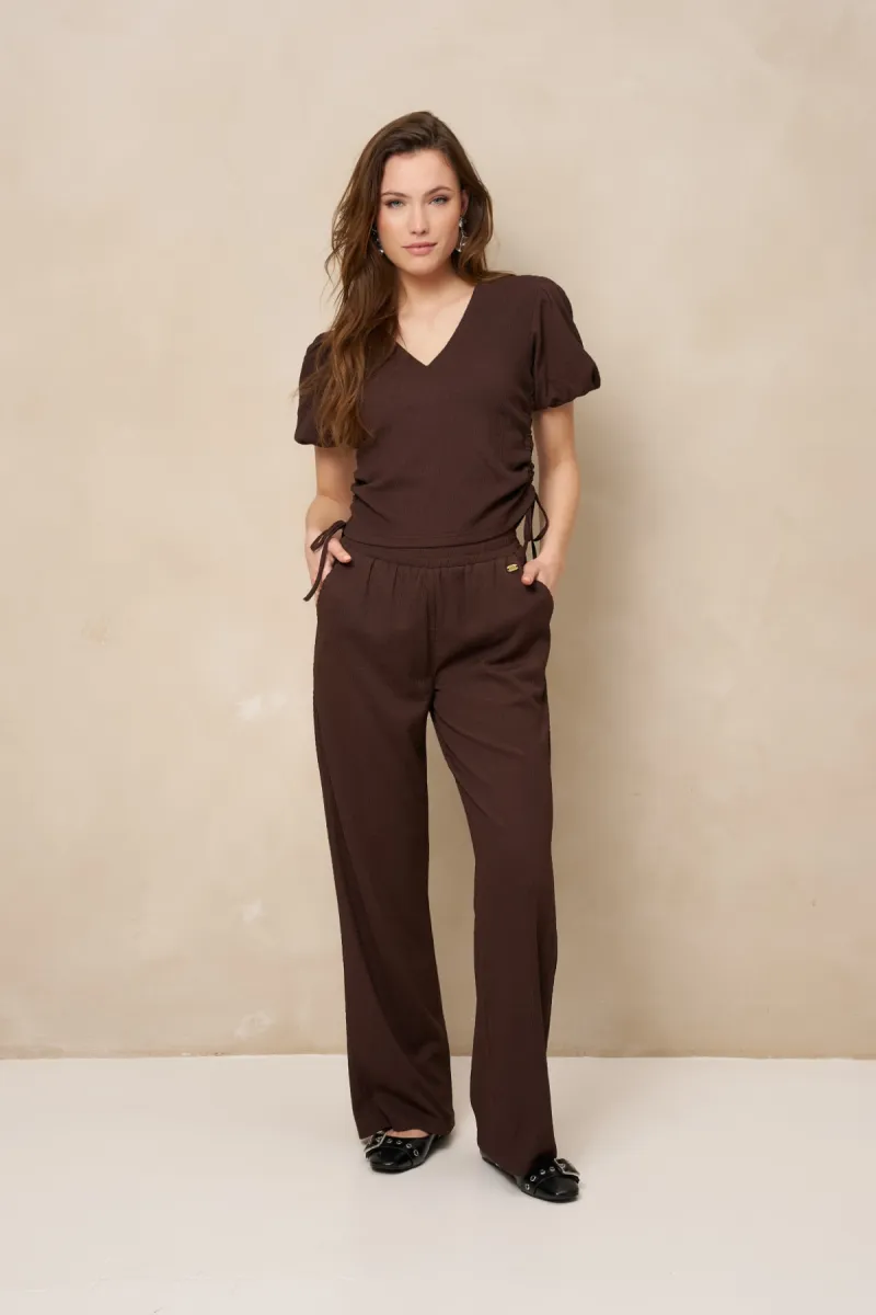 Lofty Manner | Broek | Bruin | Trouser Mea 1 Lofty Manner Lofty Manner | Broek | Bruin | Trouser Mea