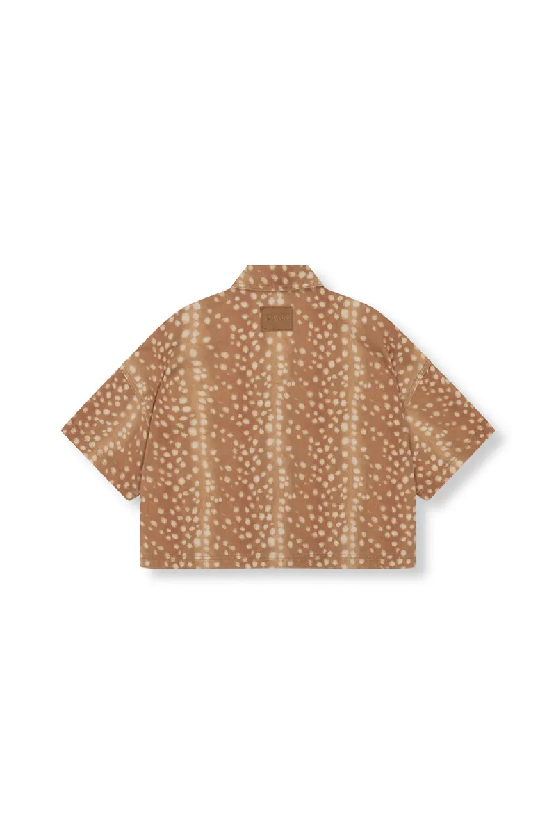 Refined Department | Cropped blouse Bambi print | Bruin | Adeline Blouse 4 Refined Department Refined Department | Cropped blouse Bambi print | Bruin | Adeline Blouse