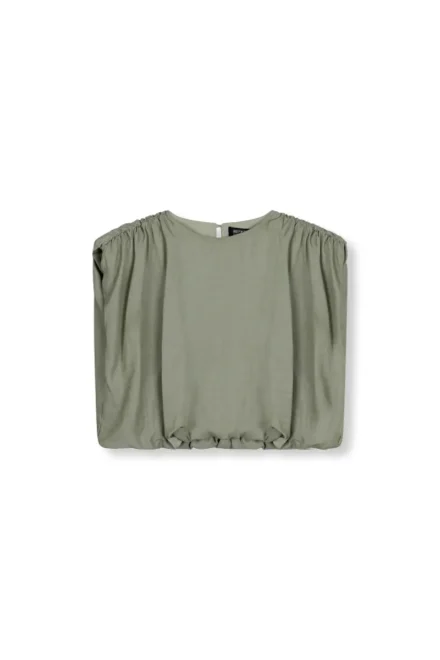 Refined Department Refined Department | Cropped blouse | Groen | Liv Blouse