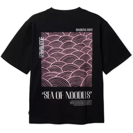 Woodbird Woodbird | T-shirts rh | Zwart | Baine sea tee