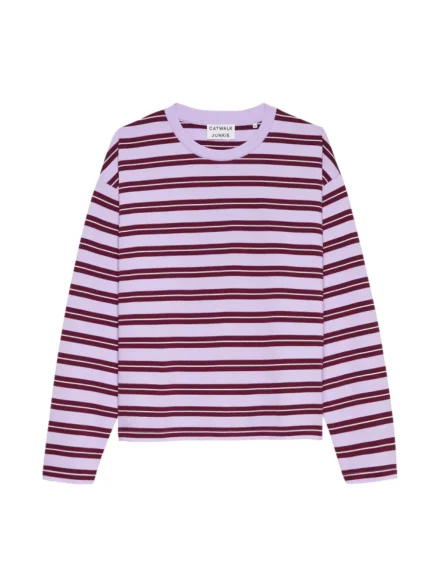 Catwalk Junkie Catwalk Junkie | Longsleeve | Roze | Striped long sleeve
