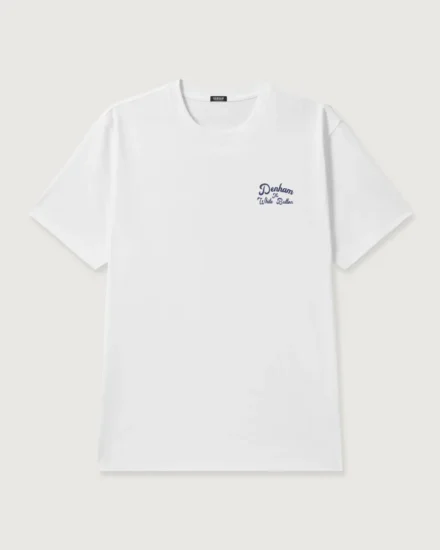 Denham Denham | T-shirt | Wit | Button