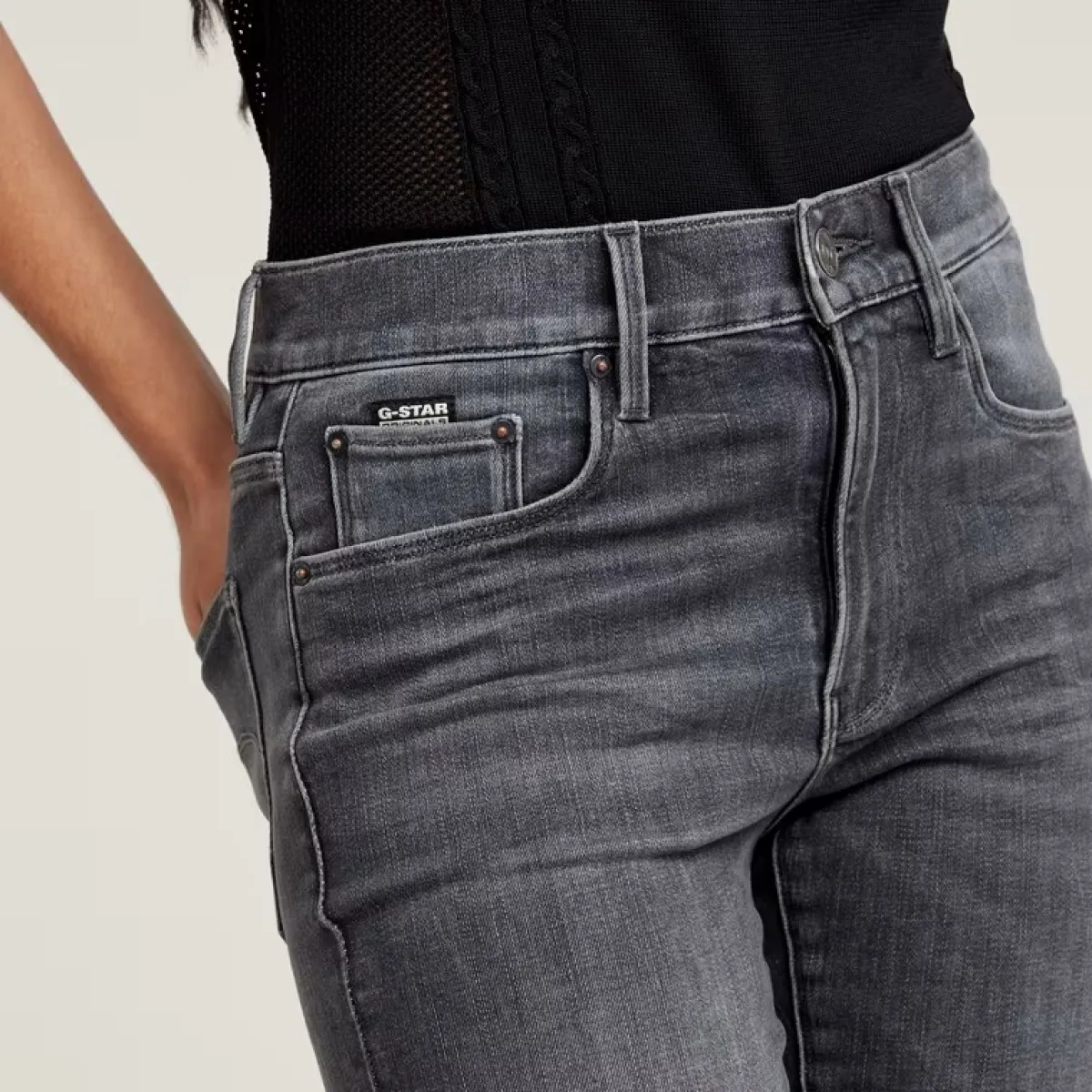 G-Star | Skinny jeans | Zwart | D05175-A634-C239 6 G-Star G-Star | Skinny jeans | Zwart | D05175-A634-C239