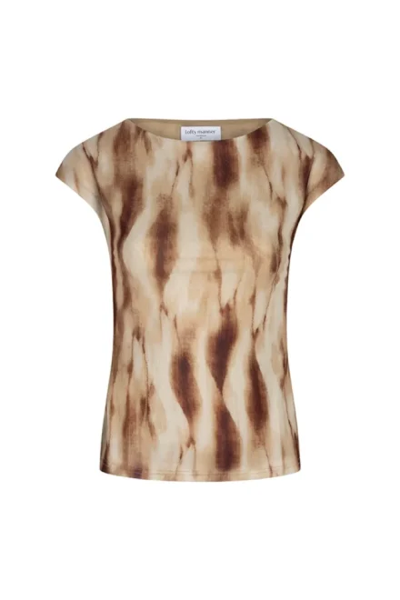 Lofty Manner Lofty Manner | T-shirt | Beige | Top Haisa