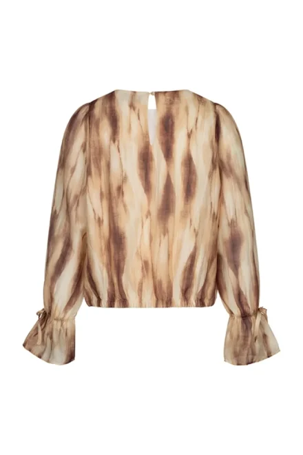 Lofty Manner Lofty Manner | Blouse lange mouw | Beige | Top Hyna