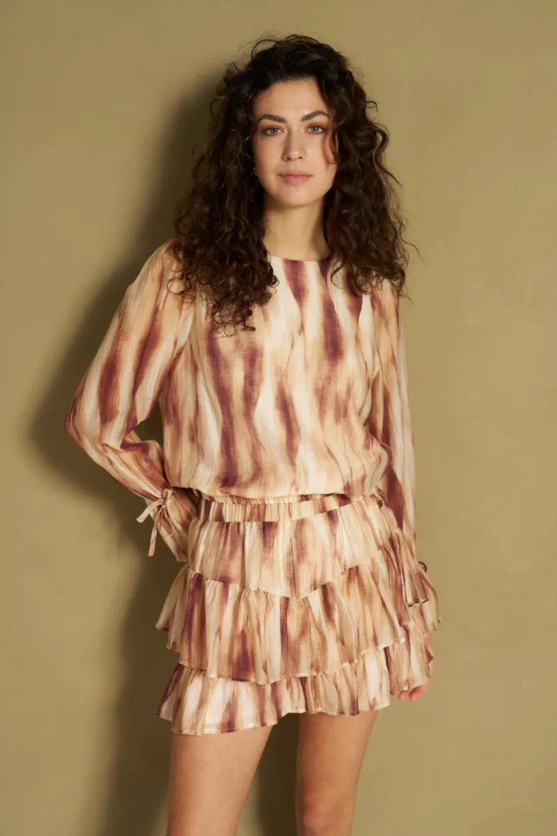 Lofty Manner | Blouse lange mouw | Beige | Top Hyna 4 Lofty Manner Lofty Manner | Blouse lange mouw | Beige | Top Hyna