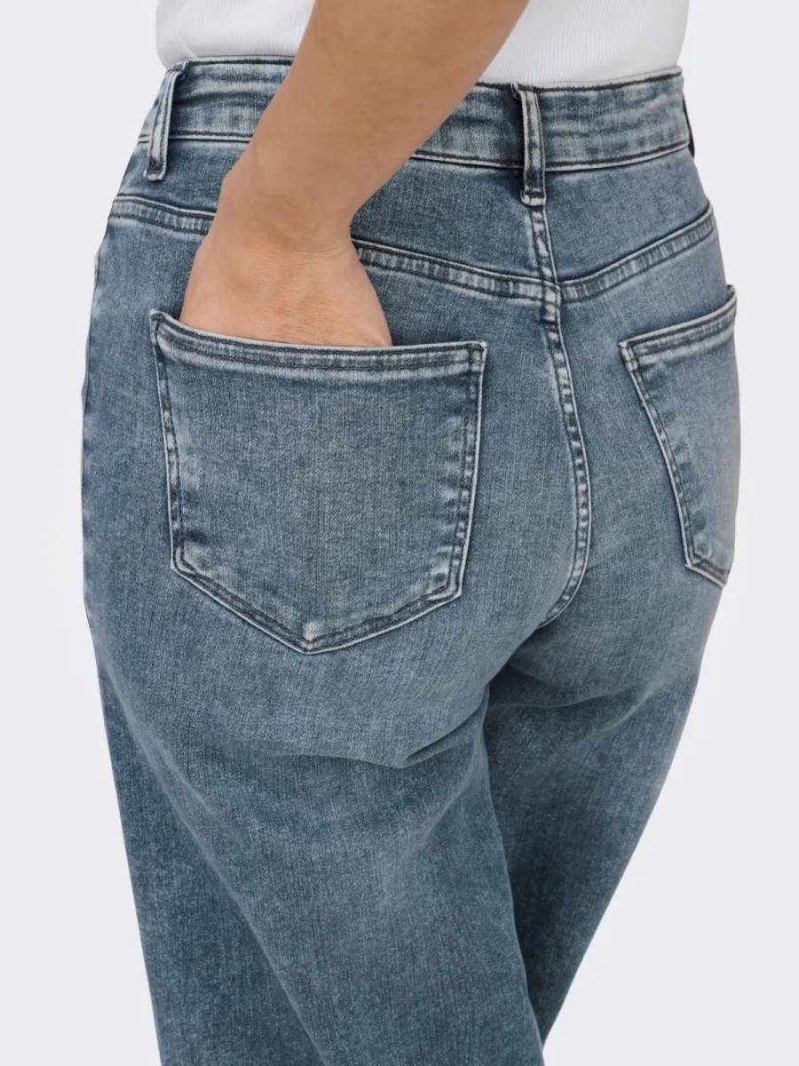 Only | Madison High Waist Jeans | Blauw | 15353692 4 Only Only | Madison High Waist Jeans | Blauw | 15353692