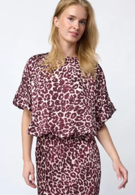 sisters point sisters point | Shirt kort mouw | Roze | Gufo-Top7