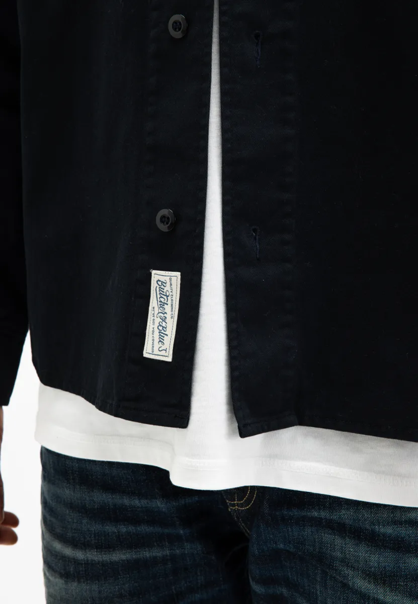 butcher of blue | Overshirt | Zwart | duke overshirt 6 butcher of blue butcher of blue | Overshirt | Zwart | duke overshirt