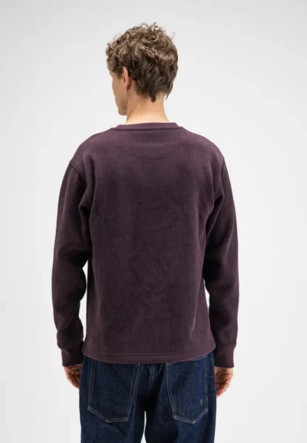 butcher of blue butcher of blue | Sweater | Rood/Paars | flux heavy waffle sweat