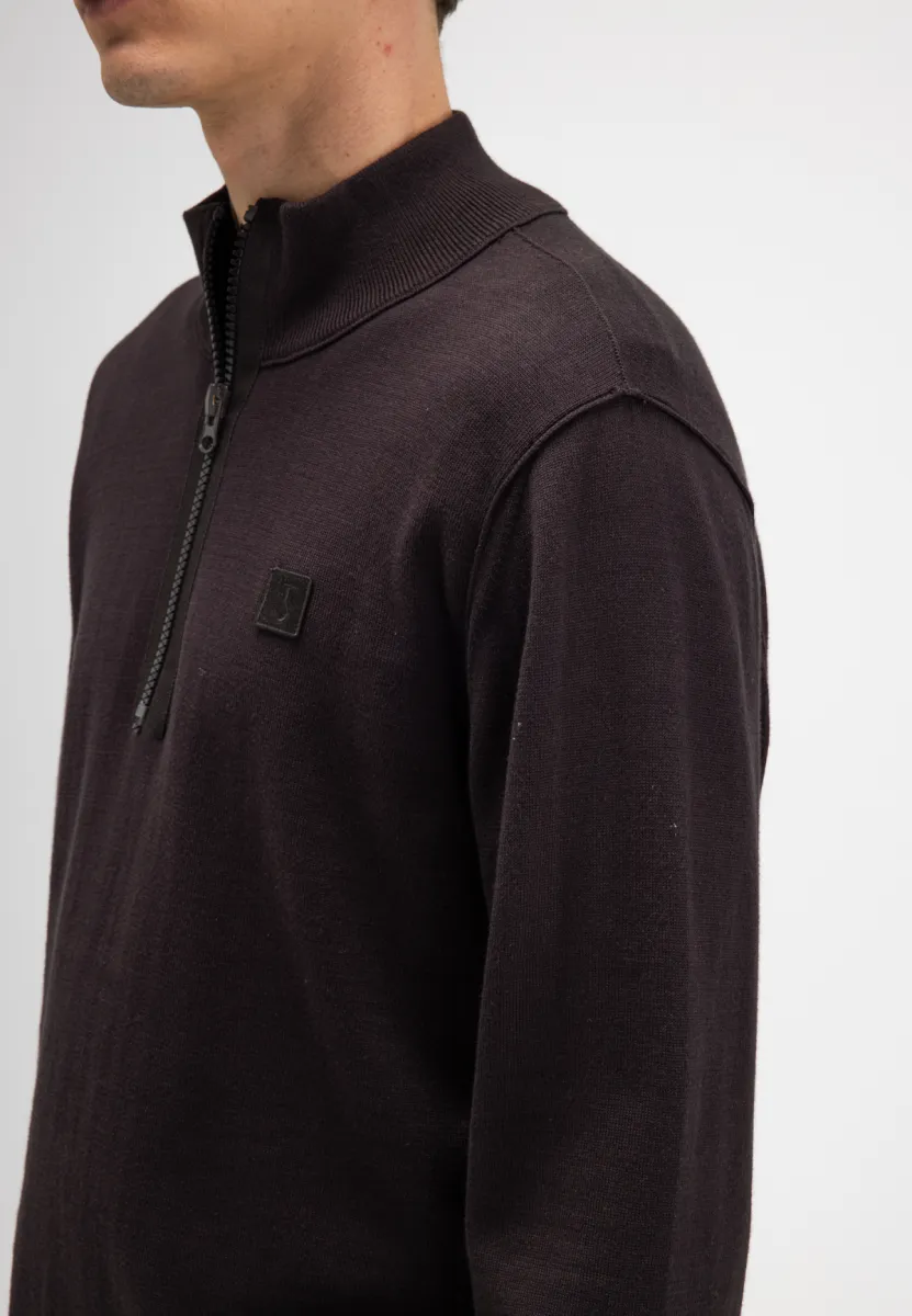 butcher of blue | Clifden half Zip | Bruin | M2616053 4 butcher of blue butcher of blue | Clifden half Zip | Bruin | M2616053