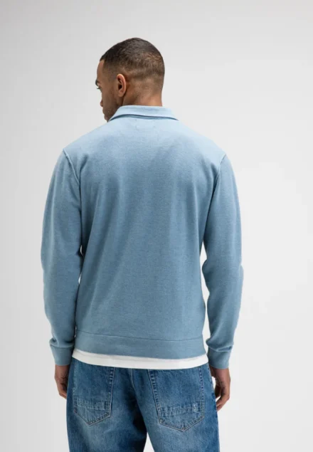 butcher of blue butcher of blue | Clifden zip polo | Blauw | M2626009