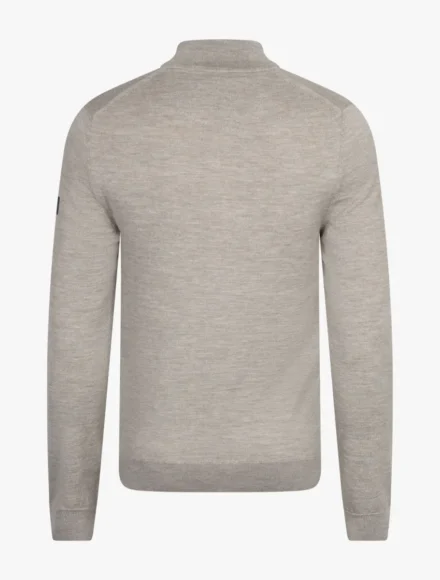 Cavallaro Cavallaro | Pullover | Beige | Merino Half Zip Pullover