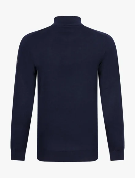 Cavallaro Cavallaro | Pullover | Blauw | Merino Half Zip Pullover