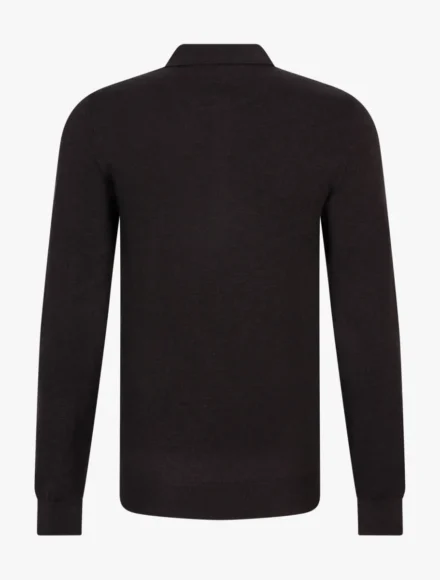 Cavallaro Cavallaro | Polo lange mouw | Bruin | Merino polo