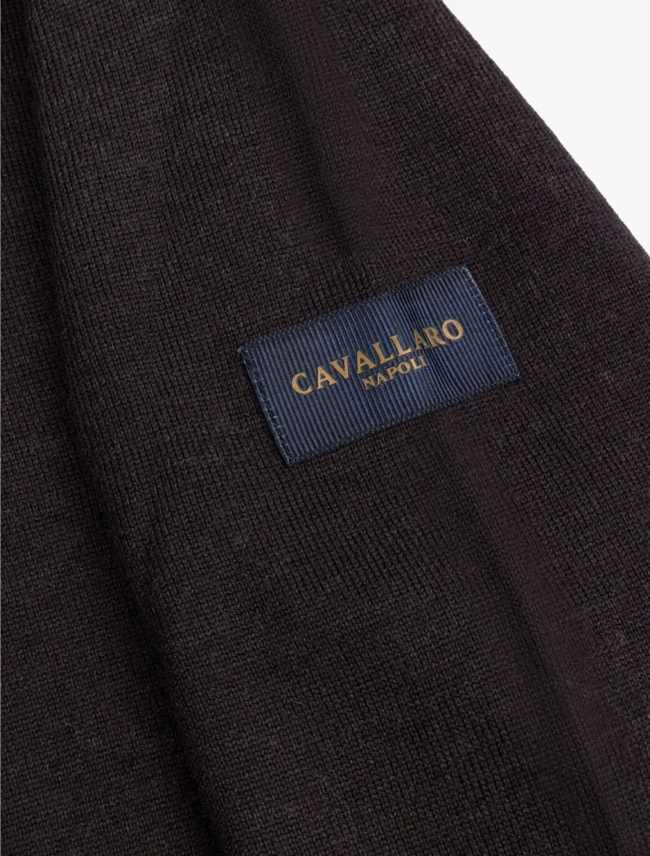 Cavallaro | Polo lange mouw | Bruin | Merino polo 5 Cavallaro Cavallaro | Polo lange mouw | Bruin | Merino polo