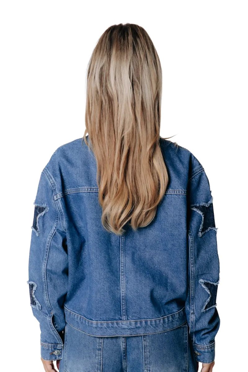 Colourful Rebel | Jack denim | Blauw | Jo star worker jacket 2 Colourful Rebel Colourful Rebel | Jack denim | Blauw | Jo star worker jacket