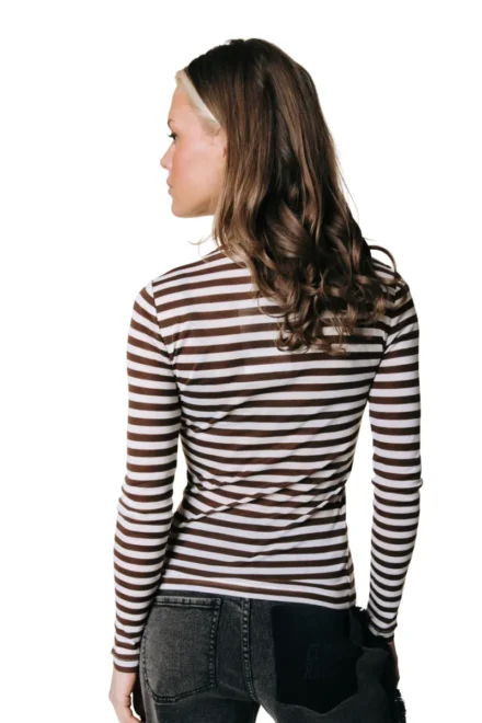Colourful Rebel Colourful Rebel | Top | Bruin | Juna stripe roundeck top