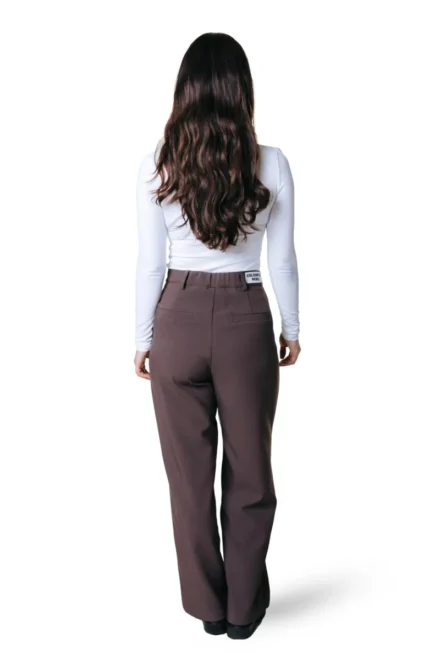 Colourful Rebel Colourful Rebel | Pantalon | Bruin | Rus uni pintuck straight pants