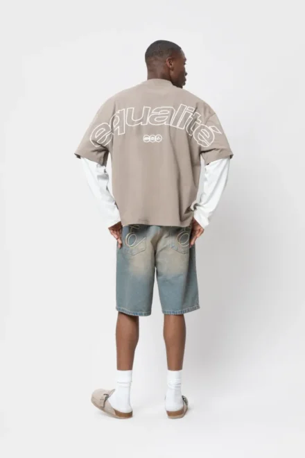 Equalité Equalité | Longsleeve | Beige | Etienne double layer