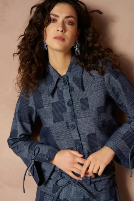 Lofty Manner Lofty Manner | Blouse | Blauw | Blouse Ilja