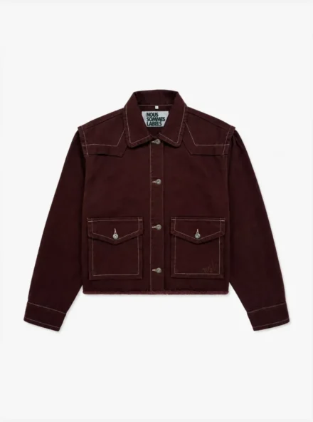 Nous Sommes Nous Sommes | Jas kort | Rood | Ancy denim jacket