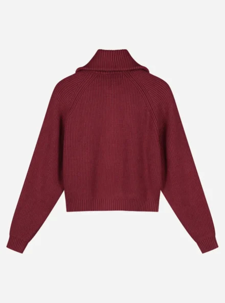 Nous Sommes Nous Sommes | Vest | Rood | Clairie high zip cardigan