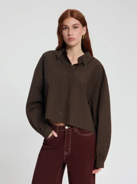 Nous Sommes Nous Sommes | Blouse | Bruin | Liv blouse