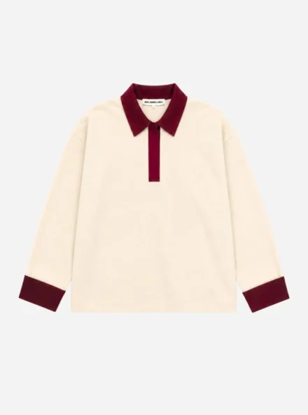 Nous Sommes Nous Sommes | Sweater | Wit | Lucilla polo sweat