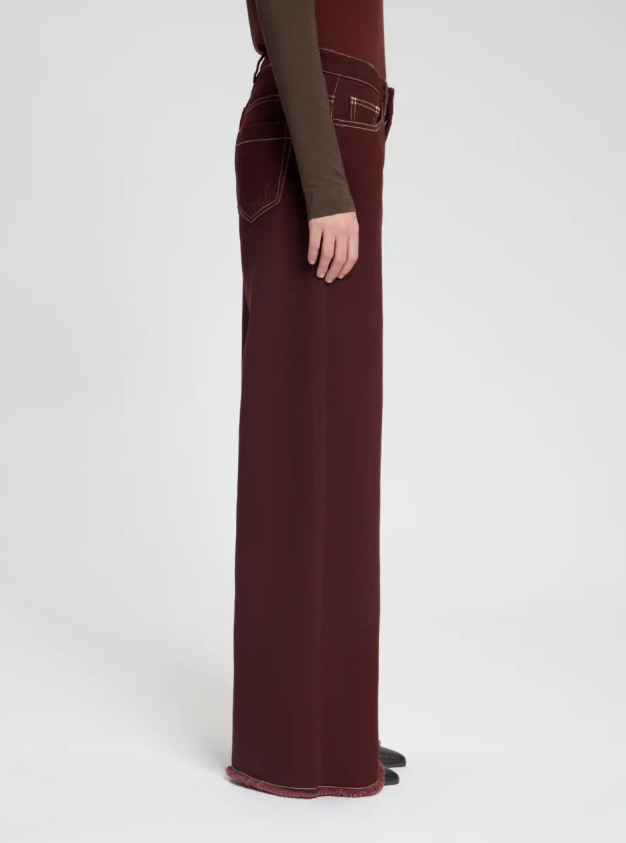 Nous Sommes | Katoen wijd | Rood | Martan denim trousers 4 Nous Sommes Nous Sommes | Katoen wijd | Rood | Martan denim trousers
