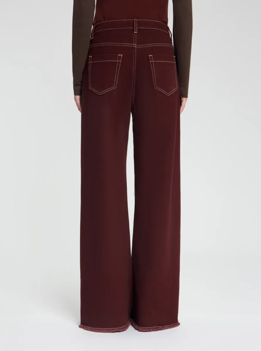 Nous Sommes | Katoen wijd | Rood | Martan denim trousers 5 Nous Sommes Nous Sommes | Katoen wijd | Rood | Martan denim trousers