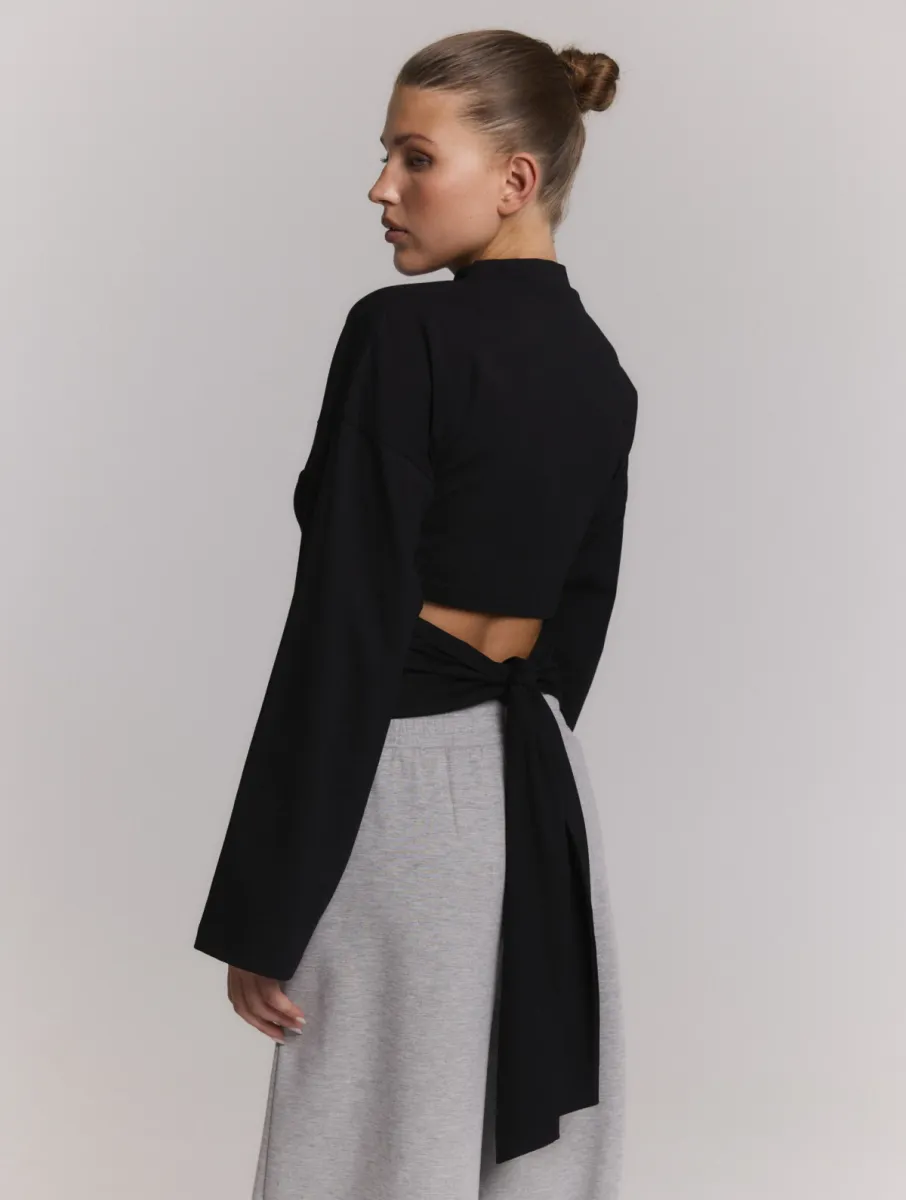 Refined Department | Longsleeve | Zwart | Feather Longsleeve 1 Refined Department Refined Department | Longsleeve | Zwart | Feather Longsleeve